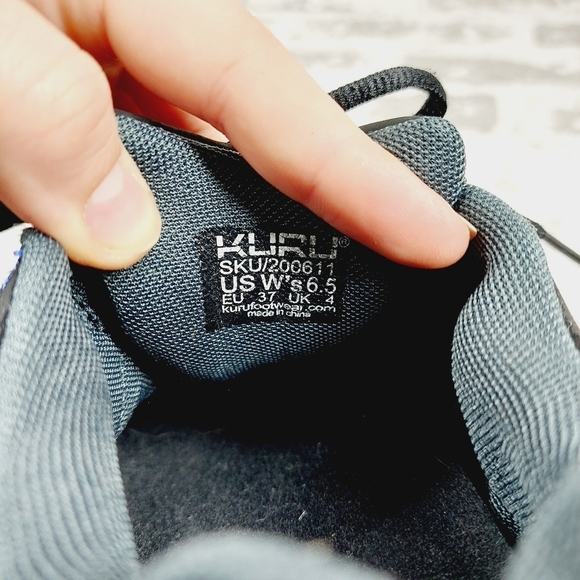 KURU Women's Black Lace-Up Hiking Outdoor  Sneakers Shoes K248 - Picture 12 of 13